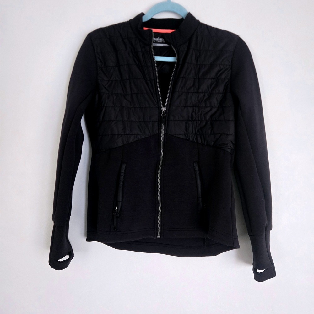 Avalanche Outdoor Supply Co Hybrid Quilted Full Zip Jacket Dark Navy Blue Medium